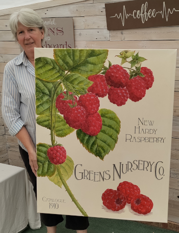 Greens Nursery Raspberries sign